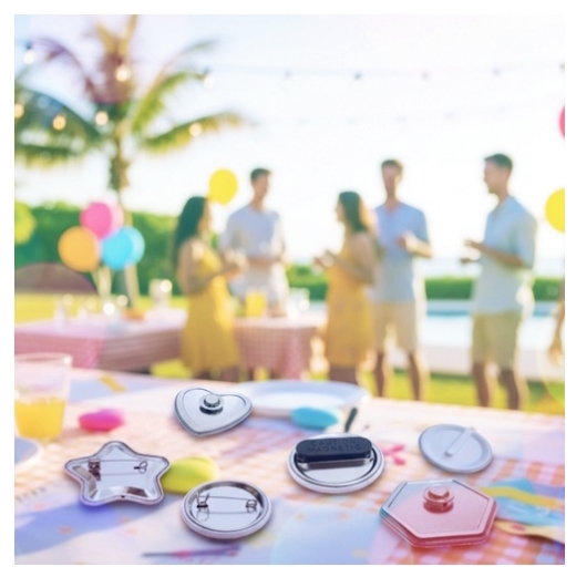Anstecker und Buttons für Event und Party