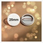 Preview: 25mm Button mit Bogennadel