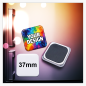 Preview: 37mm Softmagnet quadratisch – Dein Foto im modernen Look, sanft zum Kühlschrank