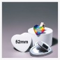 Preview: 52x57mm Herz-Buttons mit 360° Kunststoff-Clip selbst gestalten