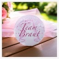 Preview: JGA Button-Set "Brautschleier" – 1x Braut & 11x Team Braut (Pink)