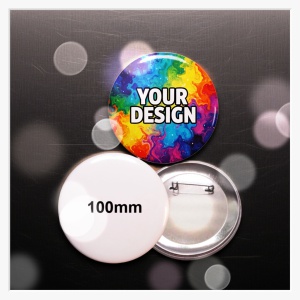 100mm Button mit Nadel | Super großer Anstecker