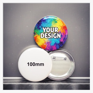 100mm Button mit Nadel | Super großer Anstecker