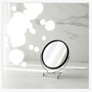 100 mm Button-Spiegel mit großem Panorama-Motiv