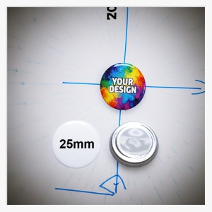 25mm Neodym-Magnet – Kompaktes Branding mit diskretem Halt