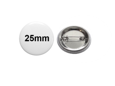 25mm Button mit Sicherheitsnadel