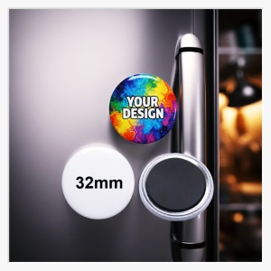 32mm Softmagnet – Die goldene Mitte für Deine schönsten Momente