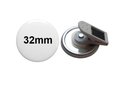 32mm Button mit 360°- Clip