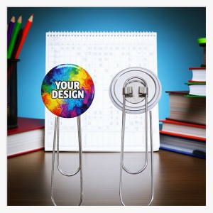 Button 37mm Bueroklammer XXL - Buttonschmiede