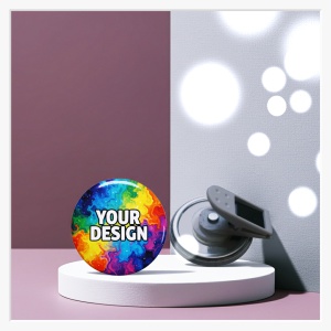 Button 37mm mit 360°-Clip