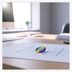 37mm Neodym-Magnet (Kunststoff) – Modernes Branding, leicht & professionell