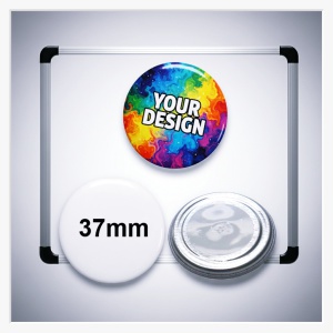 37mm Neodym-Magnet (Metall) – Der wertige Klassiker für Ihr Branding