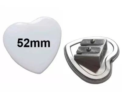 52x57mm Herz-Button mit Doppel-Anspitzer
