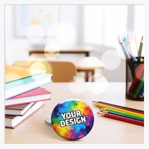 56mm XXL-Button mit Anspitzer individuell gestalten | Buttonschmiede