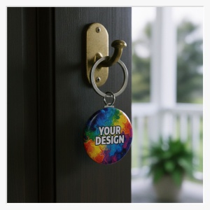 Schlüsselanhänger an einem Haken