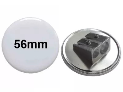 56mm Button mit Doppel-Anspitzer