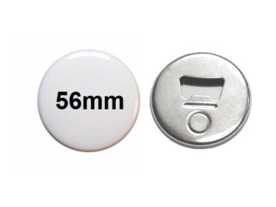 56mm Button Flaschenöffner - Kühlschrankmagnet