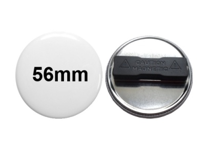 56mm Button mit Doppel-Textilmagnet