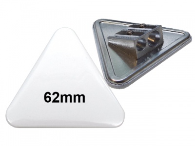 62x67mm Dreieck-Button mit Doppel-Anspitzer