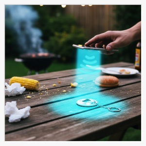 Smartbutton 65mm Flaschenöffner mit Schlüsselkette.