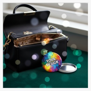 Großer 65mm Taschenspiegel für einen individuellen Druck