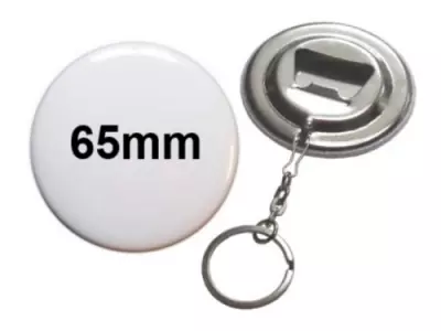 65mm Button Schlüsselanhänger - Flaschenöffner