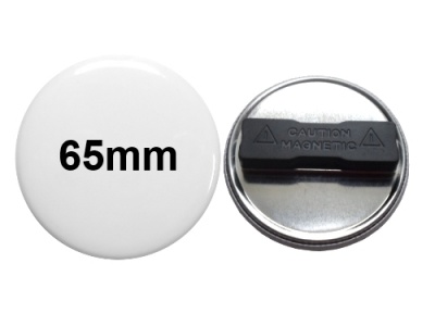 65mm Button mit Doppel-Textilmagnet