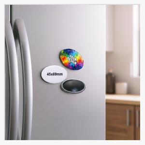 45 x 69 mm Oval-Softmagnet – Der elegante Rahmen für Deine Portraits