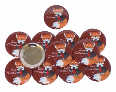 JGA Buttonset Fuchs Bräutigam