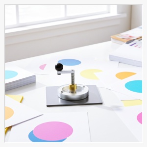 Manufaktur-Paket: 75 mm Buttonmaschine Klassik I inkl. Kreisschneider & Rohlingen