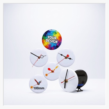 Buttonuhren mit eigenem Motiv 10cm mit unterschiedlichen Zeigersets