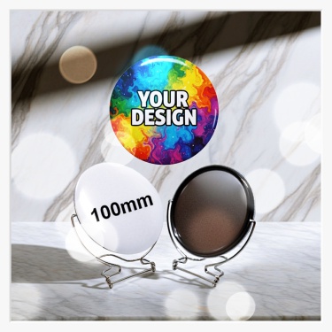 100 mm Button-Spiegel mit großem Panorama-Motiv