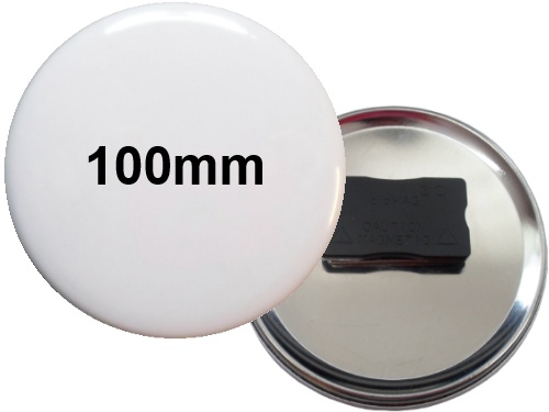 100mm Button mit Quadro-Textilmagnet