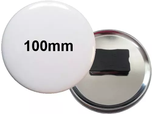 100mm Button mit Quadro-Textilmagnet 100mm Button mit Quadro-Textilmagnet