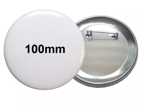 100mm Button mit Sicherheitsnadel