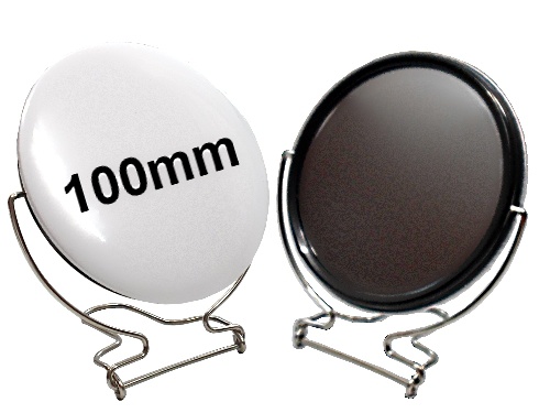 100mm Button mit Standspiegel