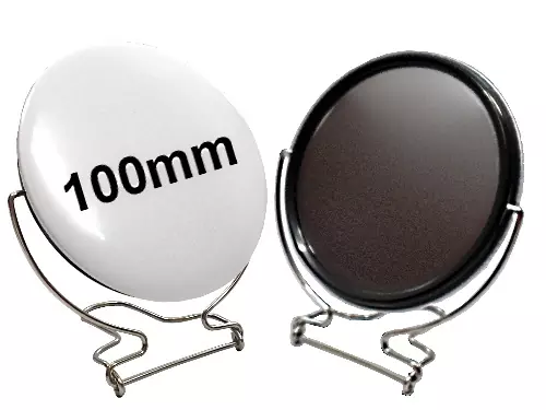 100mm Button mit Standspiegel 100mm Button mit Standspiegel