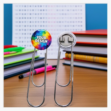 25 mm Button auf Riesen Büroklammer XL Jumbo Format