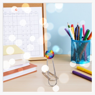 25 mm Button auf Riesen Büroklammer XL Jumbo Format