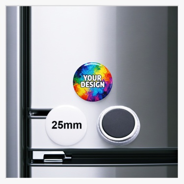 25 mm Button als Kühlschrankmagnet zum selbst Gestalten