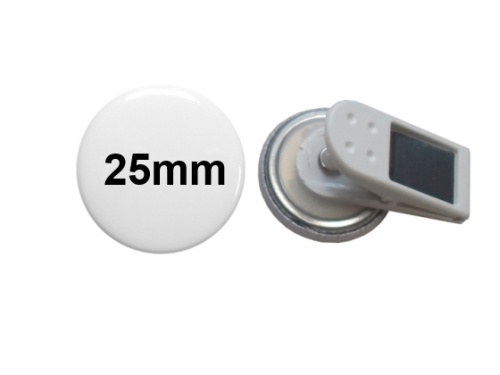 25mm Button mit 360°- Clip