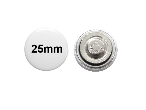 25mm Button mit Textilmagnet