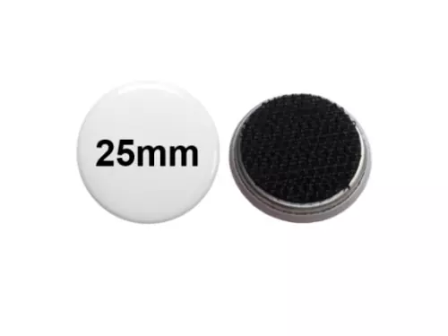 25mm Button mit Klettpunkt