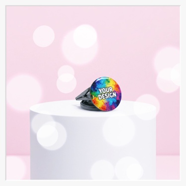 Rückseite mit weißem 360-Grad Kunststoff-Kroko-Clip