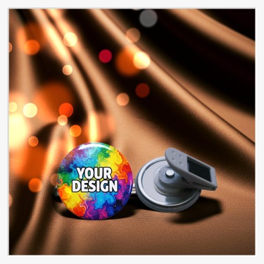 Rückseite mit weißem 360-Grad Kunststoff-Kroko-Clip