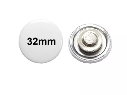 32mm Button mit Textilmagnet