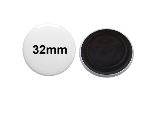 Profi-Material: 32mm Magnet-Rohlinge für Ihre Buttonproduktion | 100er Set