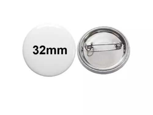 32mm Button mit Sicherheitsnadel 32mm Button mit Sicherheitsnadel