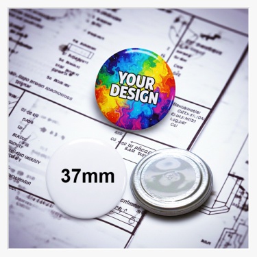 37mm Neodym-Magnet (Metall) – Der wertige Klassiker für Ihr Branding