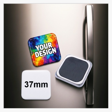37mm Softmagnet quadratisch – Dein Foto im modernen Look, sanft zum Kühlschrank